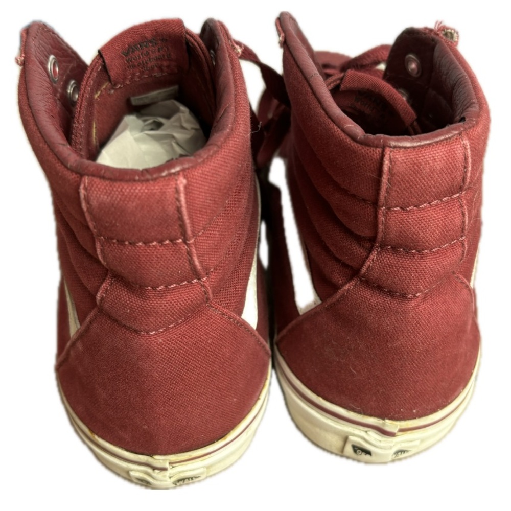 Vans Men’s Maroon Canvas Sneakers - Picture 8 of 14